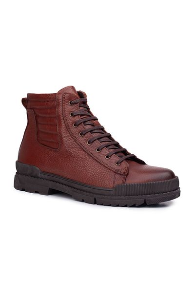 LuisPerry Γνήσιο δέρμα Tan Color Fur Inside Boots & Bootie