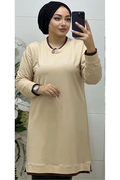 Ebrarengiz Moda KATKAT ΓΥΝΑΙΚΕΙΑ ΤΟΥΝΙΚ Lycra ΒΑΜΒΑΚΙ COMPACT