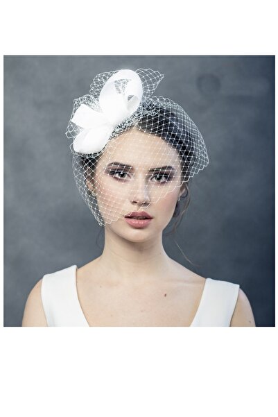 BBA TULLE STORE BEYAZ PETEKLİ VULAET,NİKAH SAPKASI DÜĞÜN NİKAH TACI GELİN TAC...