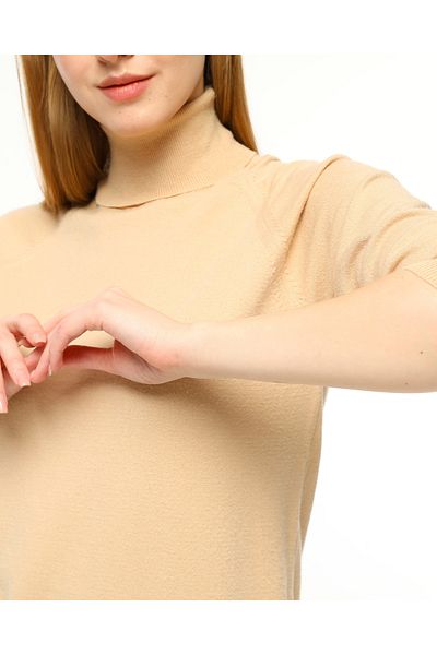 UBBA Ιταλική μπλούζα με κοντομάνικο πλεκτό Raglan