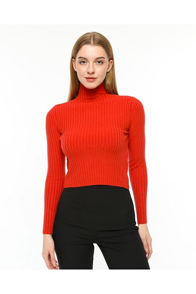 UBBA Back Openwork Detailed Knitwear Blouse