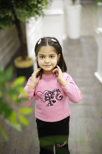 lasting beauty Girls' Printed Tracksuit Set Cartoon Character Tracksuit Set Children's Tracksuit
