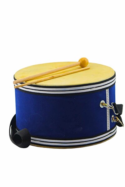 brtticaret Deri davul 22 cm mavi oyuncak deri davul anaokulların tercihi
