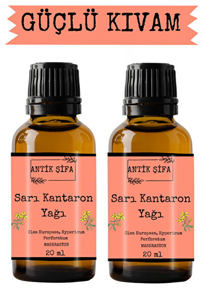 Antik Şifa Kantaron Yağı - (2 X 20ML) %100 Seyreltilmemiş, Doğal