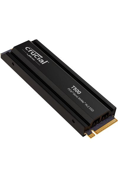 Crucial T500 1 تيرابايت PCIe Gen4 NVMe M.2 SSD إلى 7300-6800 ميجابايت في الثانية مع مبرد CT1000T500SSD5