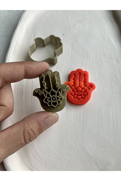 Volala همسة / يد فاطمة بوليمر كلاي / سيراميك / قالب كوكي