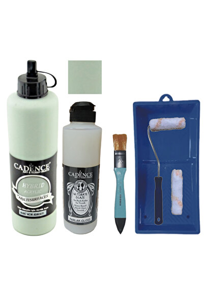 Cadence Boya Mobilya Boyası-Cadence Multisurface H-047 A.Adaçayı 500Ml Ultimate Vernik Parlak 250Ml Saten RuloSet