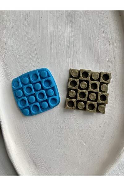 Volala Geometrik Desenli Polimer Kil / Seramik / Kurabiye Mühür