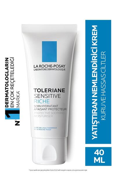 La Roche Posay Kuru ve Hassas Ciltler için Yatıştırıcı Nemlendirici Toleriane...