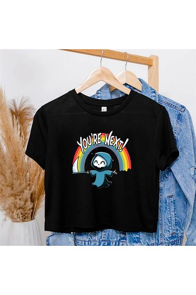 Toum Morera Butik You'Re Next Black Crop