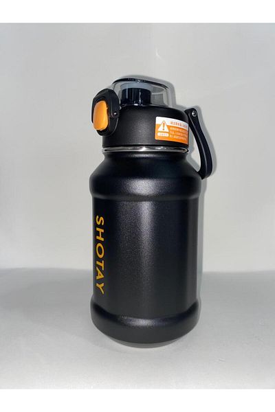 Shotay ST-8238 Steel Flask with Straw 720 ml Black