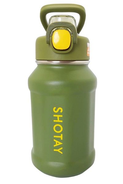 Shotay ST-8238 Steel Flask with Straw 720 ml Green