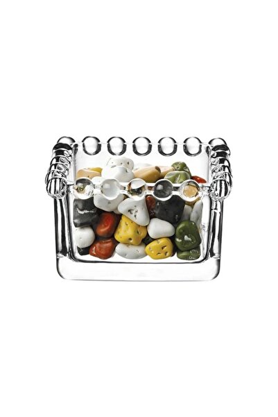 Yenigeldi 1 τεμάχιο τετράγωνο μπολ με χάντρες για σερβίρισμα σνακ, μελόψωμο, ...