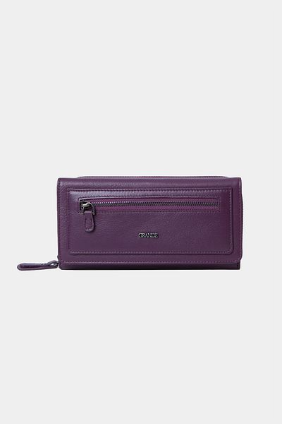 Grande L2636 Genuine Real Leather Large Size Women's Wallet Portfolio