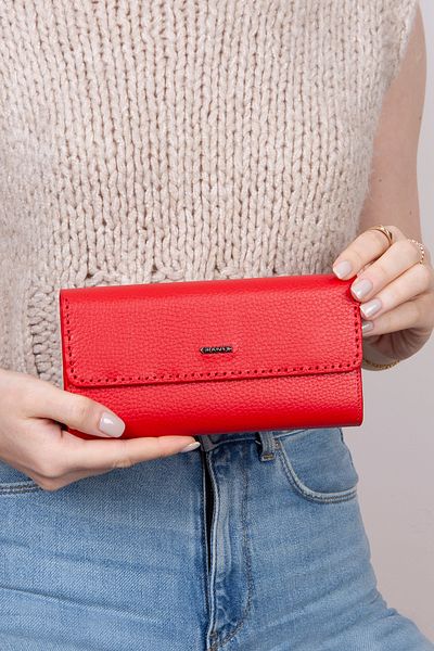 Grande L2732 Genuine Real Leather Large Size Special Design Hand-Stitched Women's Portfolio Wallet
