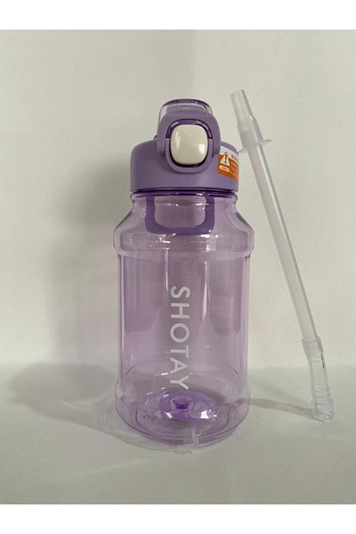 Shotay ST-6289 Tritan Flask with Straw 900 ml Purple