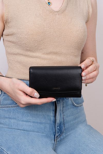 Grande L2725 Genuine Real Leather Medium Size Women's Portfolio Wallet