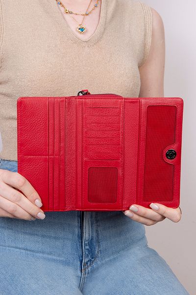 Grande L2636 Genuine Real Leather Large Size Women's Wallet Portfolio