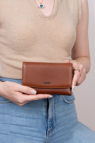 Grande L2725 Genuine Real Leather Medium Size Women's Portfolio Wallet