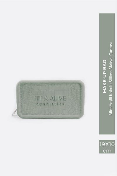 Fit & Alive Fitalive Scented Silicone Makeup Bag - Mint Green