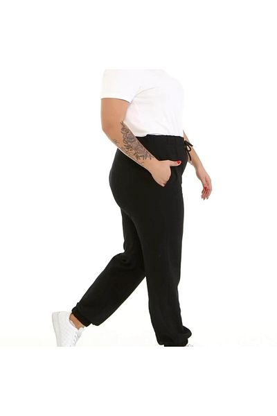 Damla Πλεκτή φόρμα Jogger με ελαστική μέση και τσέπες
