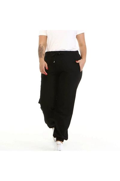 Damla Πλεκτή φόρμα Jogger με ελαστική μέση και τσέπες