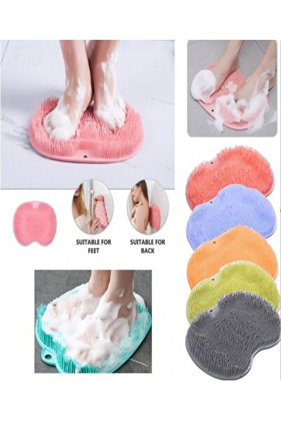 ugursepeti كوب شفط للحمام - مجموعة فرشاة الظهر وحصيرة التدليك