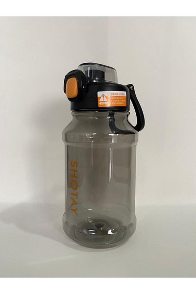 Shotay ST-6289 Tritan Flask with Straw 900 ml Black