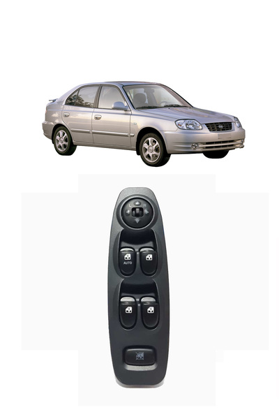 ZEGEN HYUNDAİ ACCENT ADMİRE CAM AÇMA DÜĞMESİ 2002-2005 KASA UYUMLU ŞOFÖR KAPI...