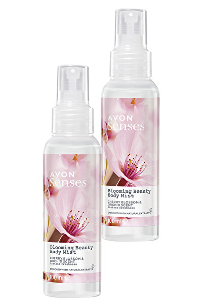 AVON Blooming Beauty Kiraz Çiçeği ve Orkide Kokulu Vücut Spreyi 100 Ml. İkili...