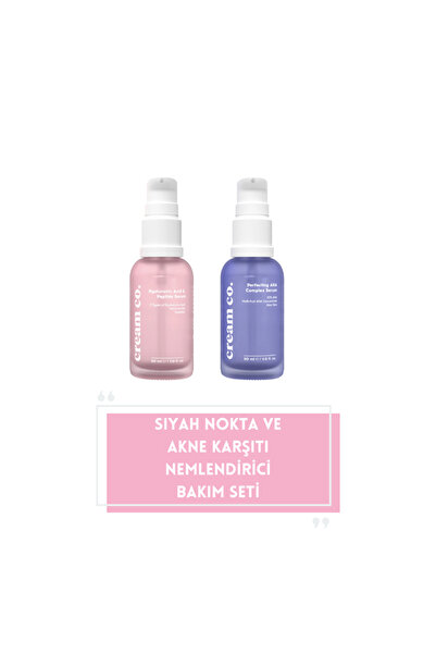 Cream Co. Siyah Nokta ve Akne Karşıtı Nemlendirici Bakım Seti
