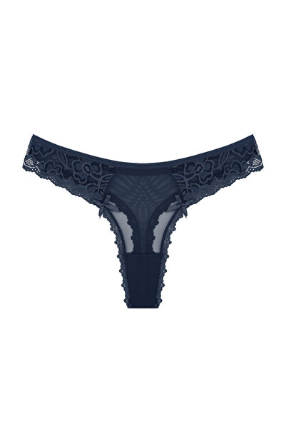 Zena 7 részes elülső és hátsó tüll csipke részletes tangás női bugyi