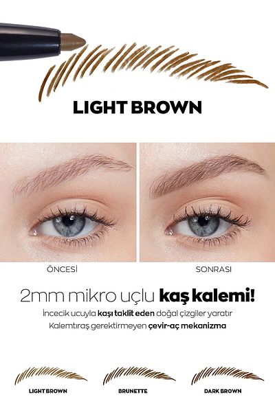 AVON Creion de Sprâncene Micro Brow, Light Brown