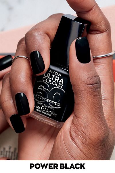 AVON Nail Polish Ultra Color 10 Ml - Power Black