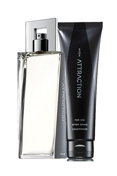 AVON Attraction Men's Perfume 75 Mland Attraction Shaving Lotion Double Pack