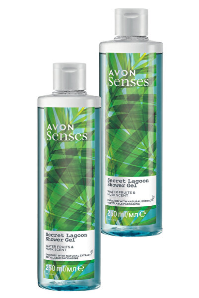 AVON Senses Secret Lagoon Su Meyveleri Ve Misk Kokulu Duş Jeli 250 Ml. I?kili...