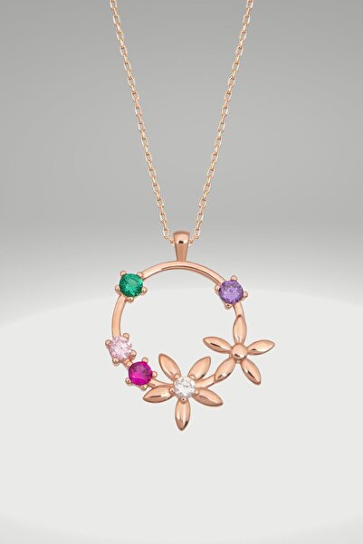 byess Papatya Daire Kolye