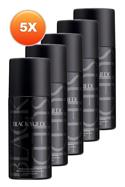 AVON Black Suede Erkek Deodorant 150 Ml. Beşli Set
