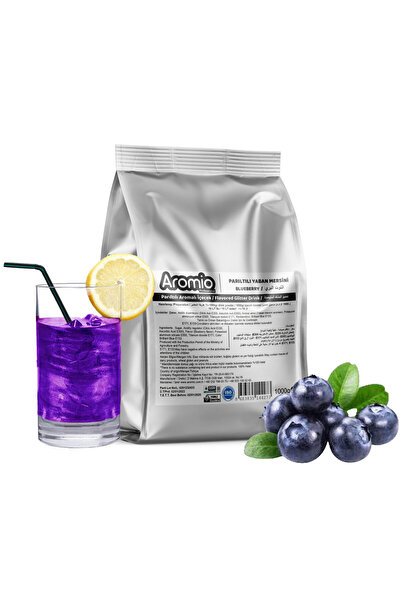 Aromio Parıltılı Yaban Mersini Aromalı İçecek Tozu 1 Kg