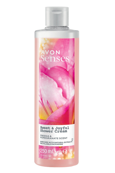 AVON Senses Sweat & Joyful Frezya Ve Nar Kokulu Krem Duş Jeli 250 Ml.