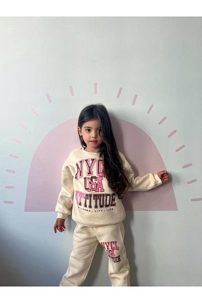 YİGİT BUTİK Yigit Butik Printed Girl's Set