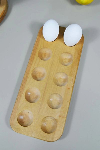 VonaHome Set of 10 Wooden Egg Holders