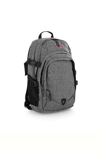 BENE Young Grey Αδιάβροχο Σχολικό Σακίδιο με Θήκη Laptop-51543