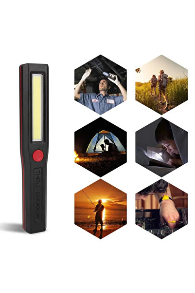 Uniquem Uzun Aramalı Deprem Feneri Mıknatıslı Pilli Kamp Lambası Outdoor XLF504