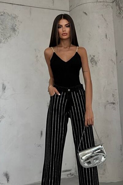 lovebox Γυναικείο Πέτρινο Πλεκτό Μαύρη Μπλούζα 23W15019