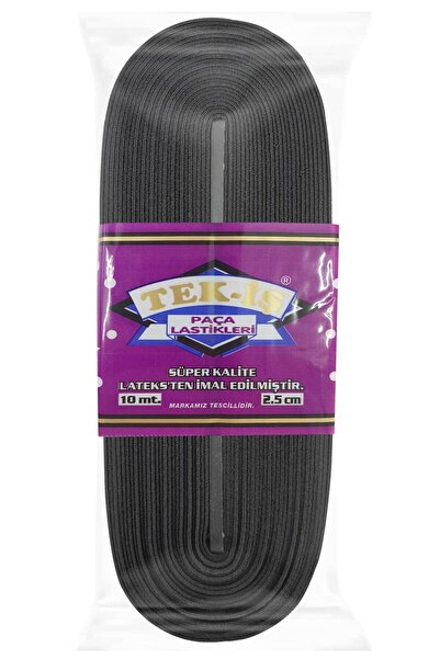 Habby Accessories 25mm Λάστιχο Ποδιού Μονής Λωρίδας Μαύρο-10μ