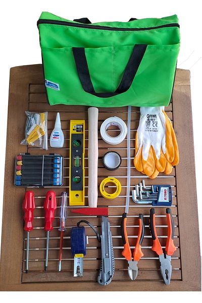 Depolife Tool Set with Bag Pliers Allen Hammer Meter Scale Watchmaker Screwdriver Adhesive Side Chisel