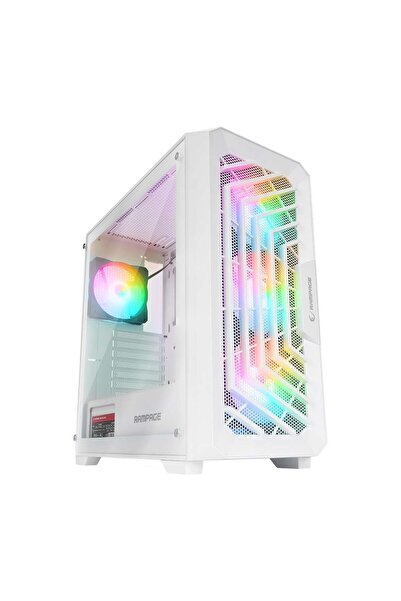 Rampage SPEAR 4x120mm RGB FANLI 750W 80PLUS BRONZE MidT ATX GAMING BEYAZ KASA