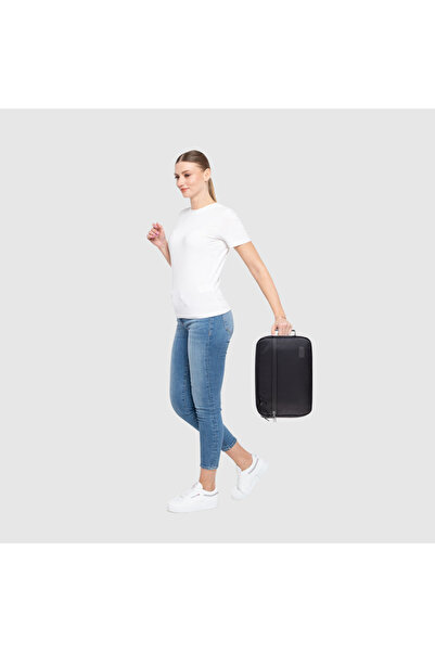 Classone حقيبة كمبيوتر محمول سوداء مقاس 15.6 بوصة من سلسلة WSM150 Monza - حقيبة كمبيوتر محمول متوافقة مع Macbook وMacbook Air