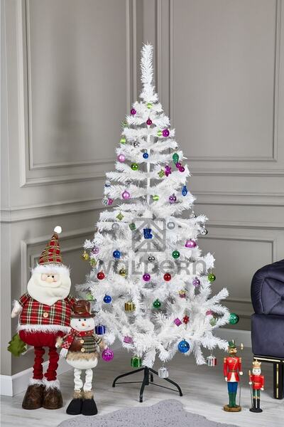 Waldern Premium Luxury 180 Cm Beyaz Yılbaşı Çam Ağacı